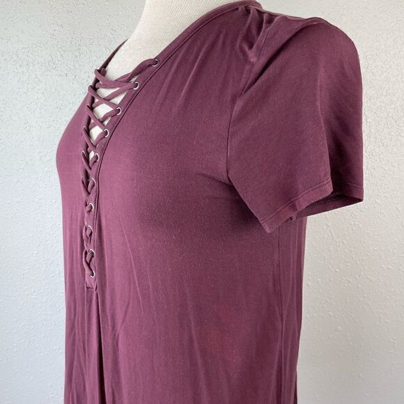 American Eagle Soft & Sexy Maroon T-Shirt Size M EUC - Picture 4 of 7
